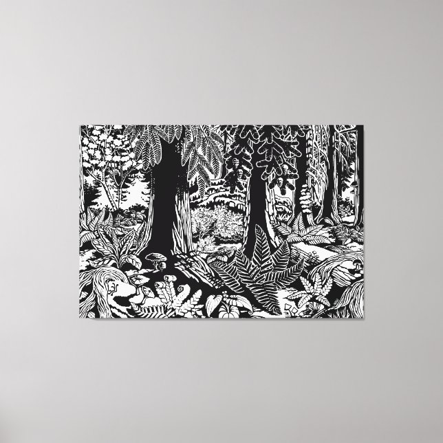 Toile Imprimantes d'art paysager B & W Art Canvas Imprim (Recto)