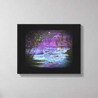 Toile Imprimé de la rivière Starry