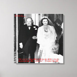 Toile Imprimée Citation du Mariage Célèbre de Chur