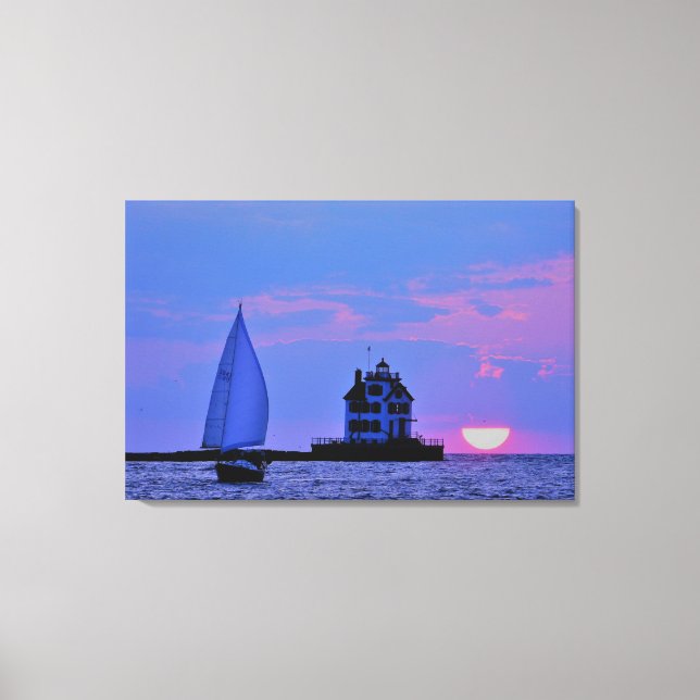 Toile Imprimer Canvas de coucher de soleil (Recto)