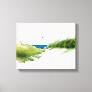 Toile Imprimer les dunes de plage