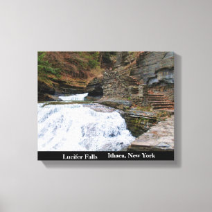 TOILE IMPRIMER LUCIFER CHUTES ITHACA NEW YORK CANVAS