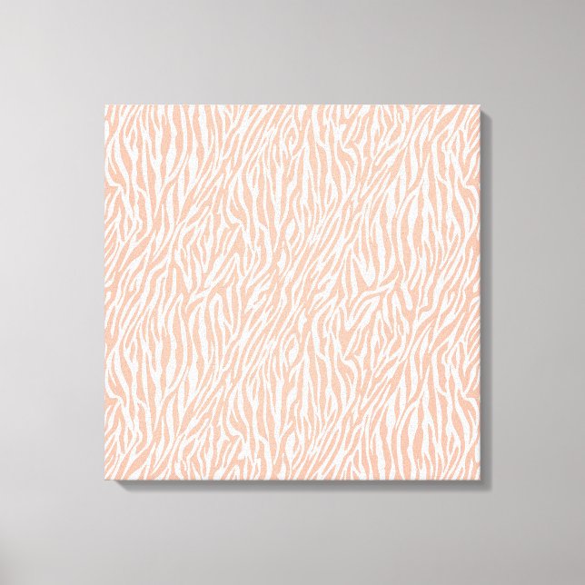 Toile Imprimer Zebra Peach (Recto)