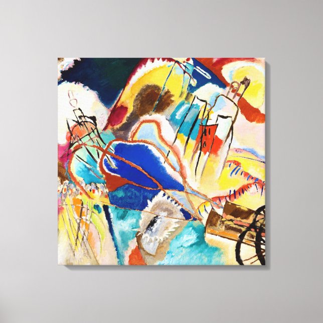 Toile Improvisation 30 (Canons) de Wassily Kandinsky (Recto)