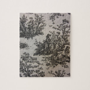 Toile in Black & White Jigsaw Puzzle