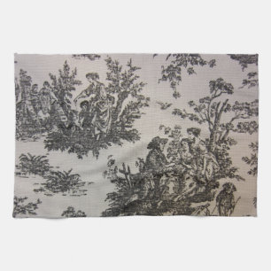 Toile in Black & White Kitchen Towel