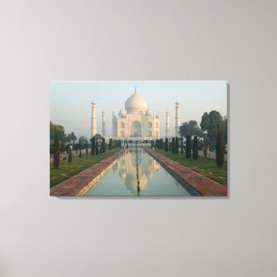 Toile INDE, Uttar Pradesh, Agra : Taj Mahal, matin