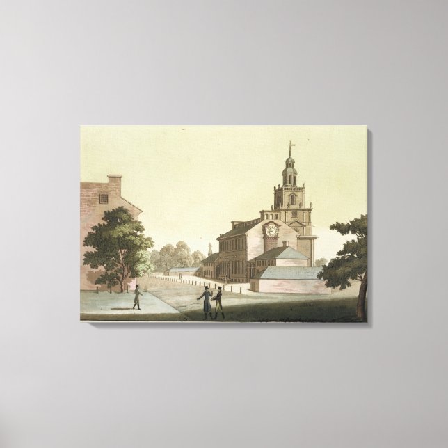 Toile Independence Hall, Philadelphie, Pennsylvanie, pou (Recto)