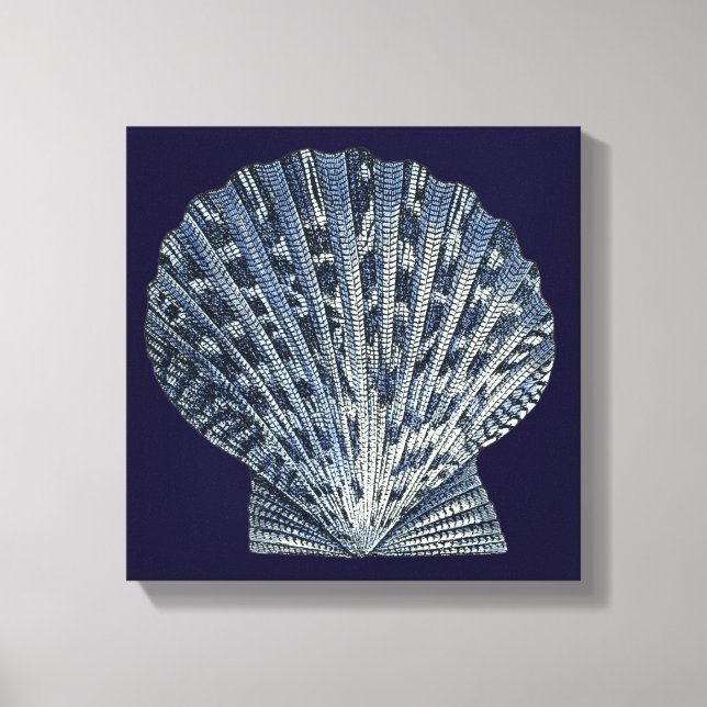 Toile Indigo Shells VIII (Recto)