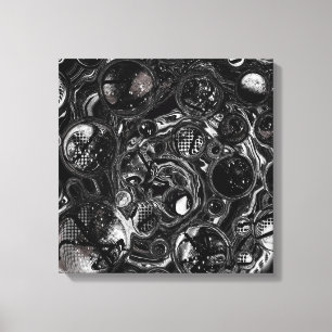 Toile Infinité noire et blanche