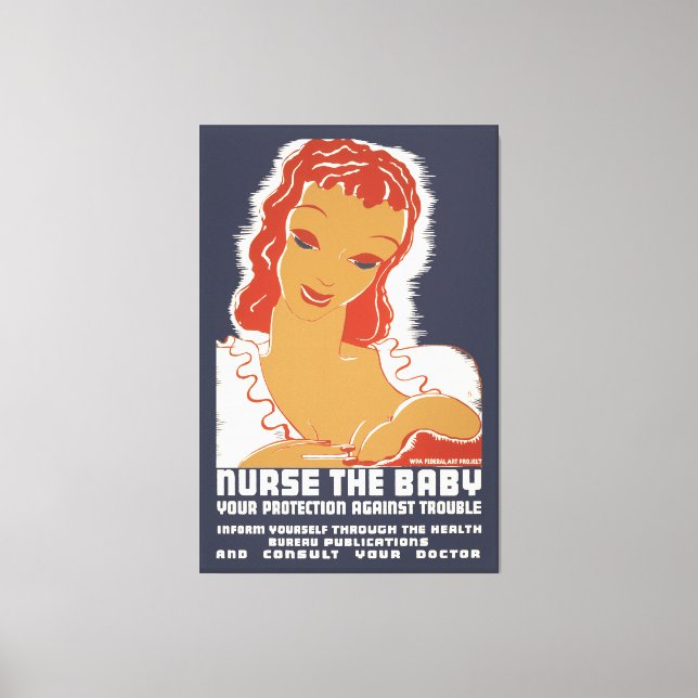Toile Infirmière du bébé (Recto)