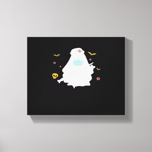 Toile Infirmière éffrayante Praticien Cute Halloween Sur (Recto)