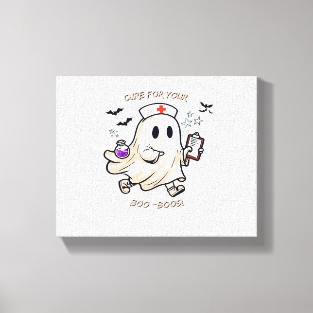 Toile Infirmière fantôme avec potion magique - Cure pour (Recto)