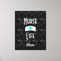 Infirmière Stethoscope Motif Médicale Personnalise