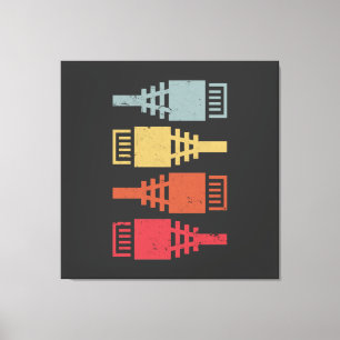 Toile Ingénieur réseau Tech Geek fête LAN