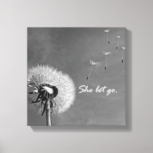 Toile Inspiration Elle Lâche Citer avec Dandelion