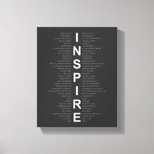 Toile Inspirer un devis pour le bureau, le travail et la