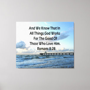 TOILE INSPIRING ROMANS 8:28 BIBLE VERSE