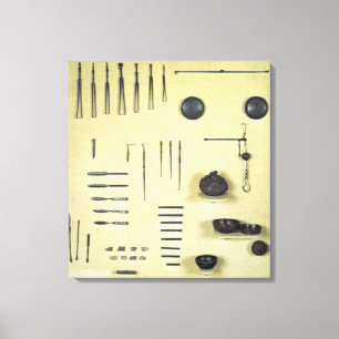 Toile Instruments du cas d'un oculiste, de Reims