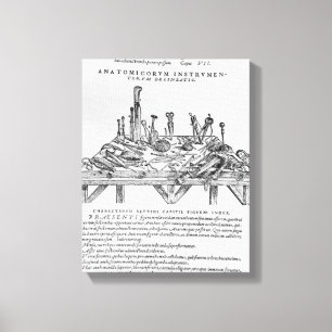 Toile Instruments pour Dissections, illustration de 'De