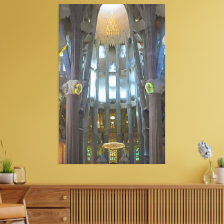 Toile Intérieur de la Sagrada Familia Barcelone Art Mura