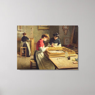 Toile Intérieur d'un atelier de dorure de cadre