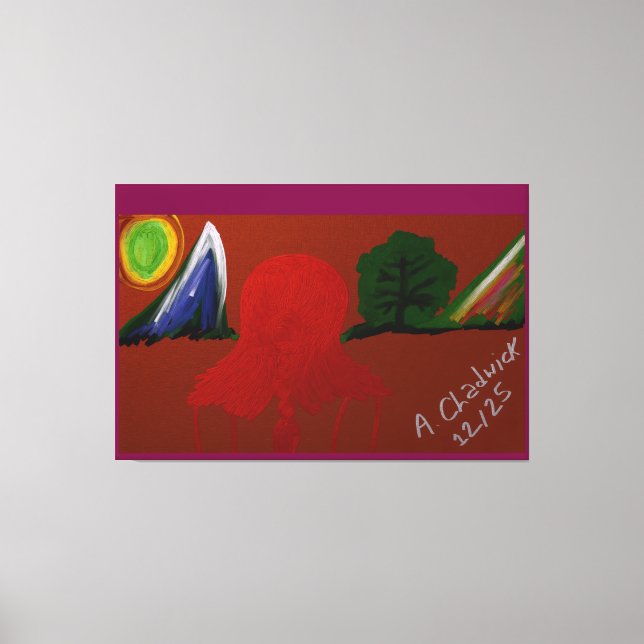 Toile Invisible Girl Trapped in Another Universe (Recto)