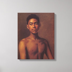 Toile 'Iokepa, Fisher Boy hawaïen' - Hubert Vos