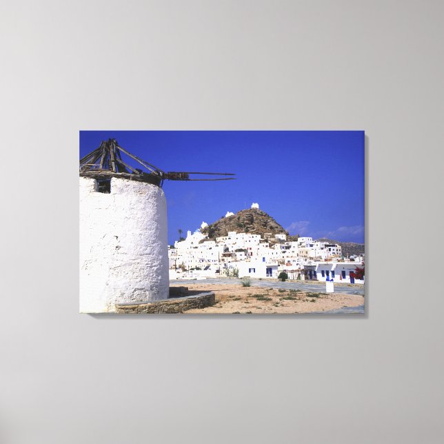 Toile Ios, Grèce. Beau et croustillant, blanc et (Recto)