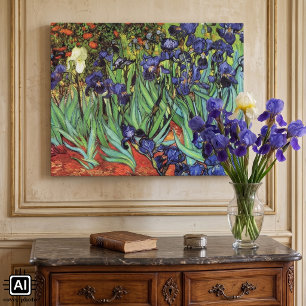 Toile Iris de Vincent van Gogh, Art du jardin vintage