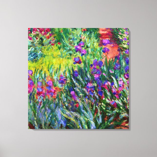 Toile Iris Garden Monet Brush Strokes (Recto)