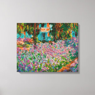 Toile Iris Jardin Monet Giverny fleurs