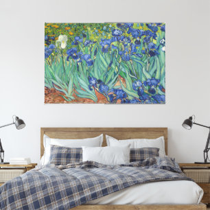 Toile Iris, Peinture à l'huile florale, Vincent Van Gogh