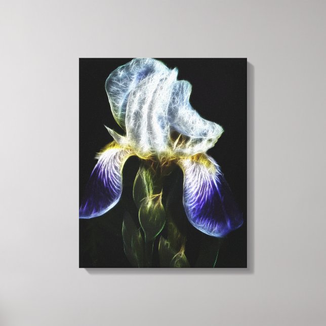 Toile Iris pourpre (Recto)