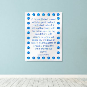 Toile Isaïe 54:11-12