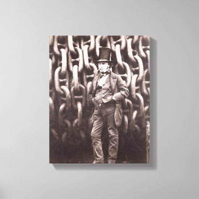 Toile Isambard Kingdom Brunel, debout devant (Recto)