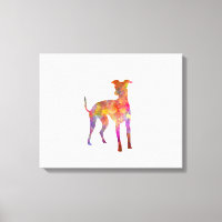 Italian Greyhound in watercolor