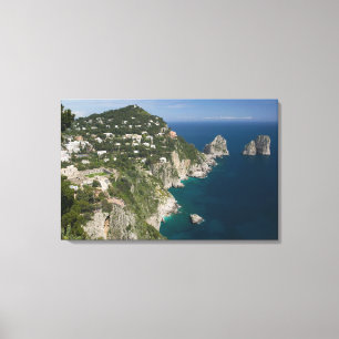 Toile ITALIE, Campanie, (Baie de Naples), CAPRI :