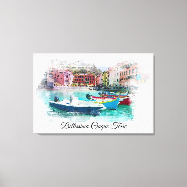 Toile ** Italie Langue italienne Art Cinque Terra AP12 (Recto)