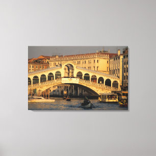 Toile Italie, Vénétie, Venise, Canal Grande et Rialto