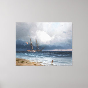 Toile Ivan Konstantinovich Aivazovsky - Navire en mer