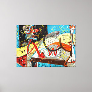 Toile J. P. - CHIFFRE STÉNOGRAPHIQUE - c. 1942 - Abstrai