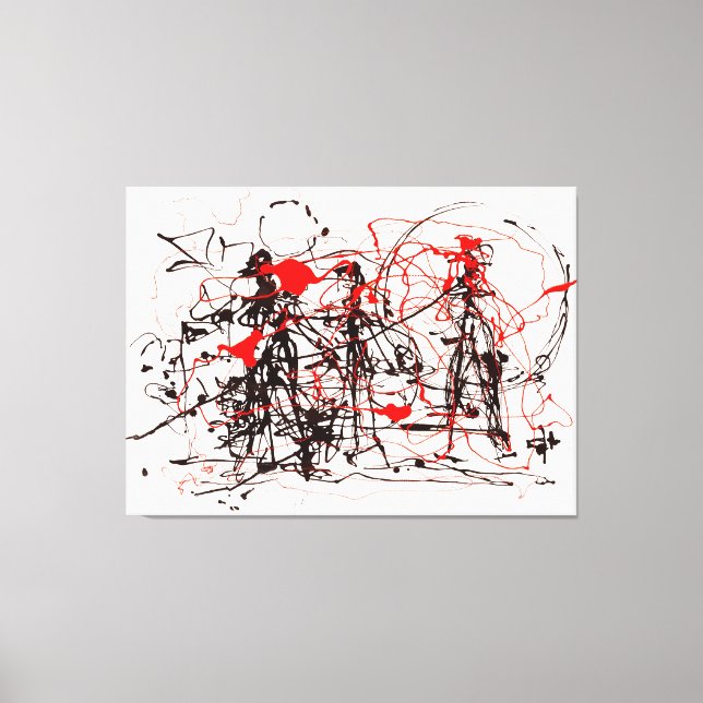 Toile J. P. - INTITULÉ - c. 1948-1949 - Peinture d'actio (Recto)