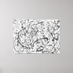 Toile J. P. - Numéro 14 GRAY - 1948 - Peinture à action