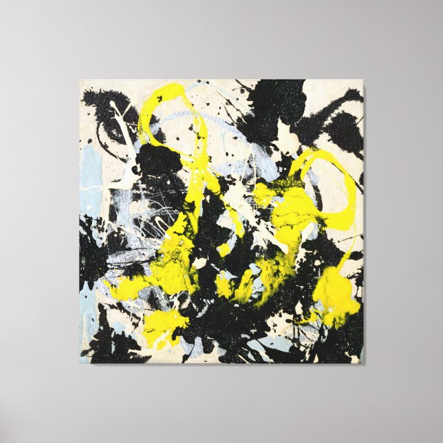 Toile J. P. - Numéro 22 - 1950 - Peinture d'action - (Recto)