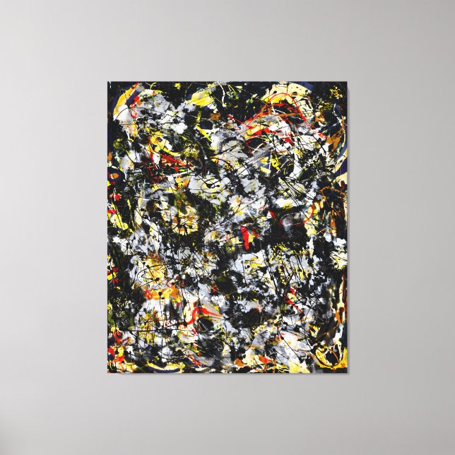 Toile J. P. - Numéro 4 - 1951 - Peinture d'action - (Recto)