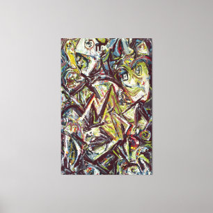 Toile J. P. - REINE TOURMENTÉE - 1945 - Abstrait -