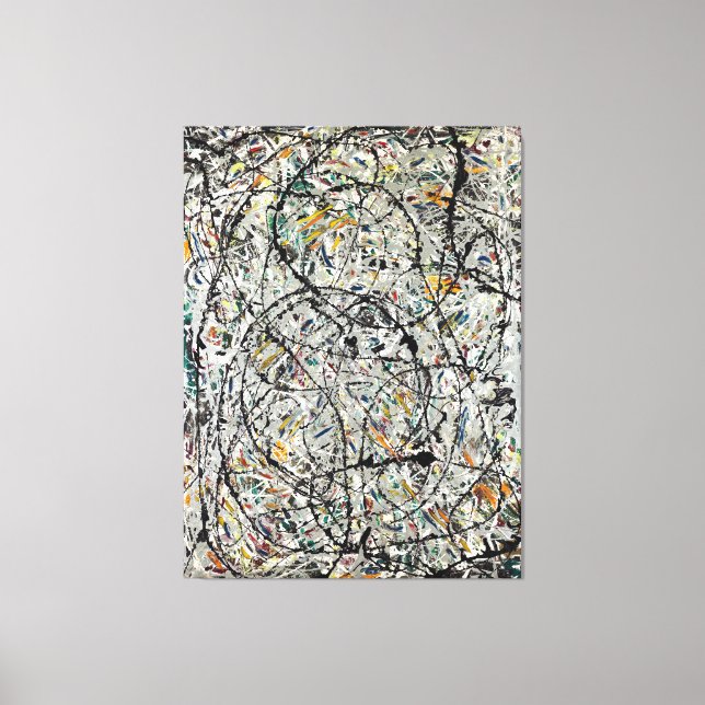 Toile J. P. - VOIES D'EAU - 1947 - Peinture d'action - (Recto)