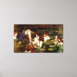 TOILE J. W. WATERHOUSE - HYLAS AND THE NYMPHS - 1896 -