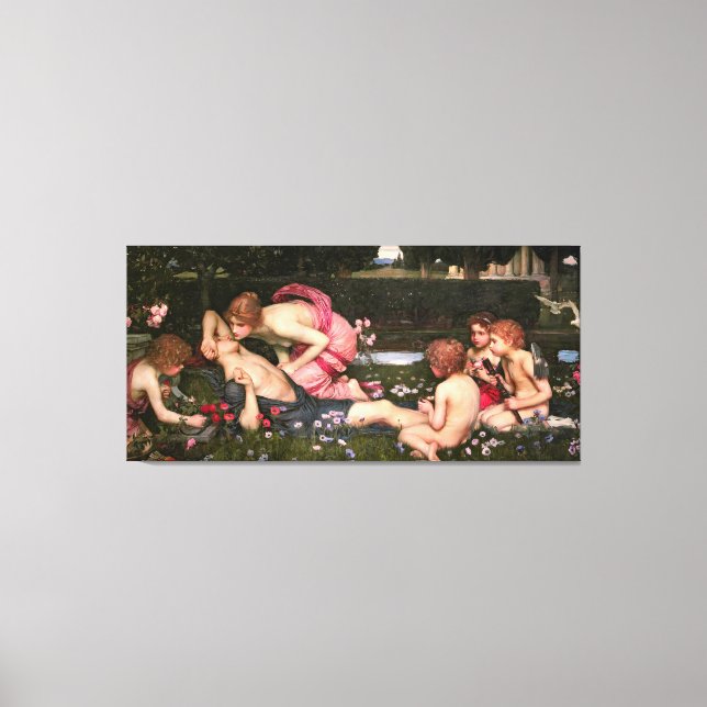 TOILE J. W. WATERHOUSE - LE RÉVEIL D'ADONIS - 1899 (Recto)